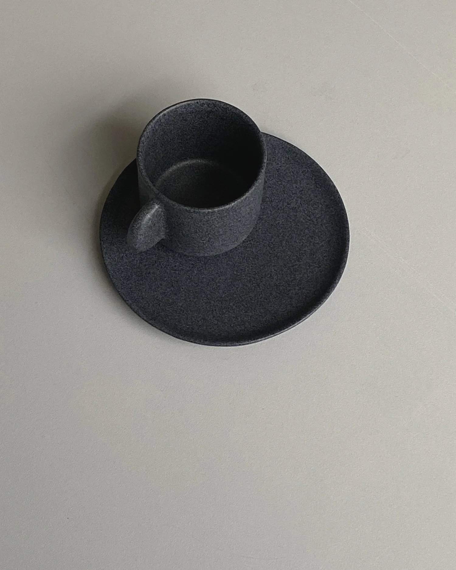 Espresso Cup & Saucer — Navy Black